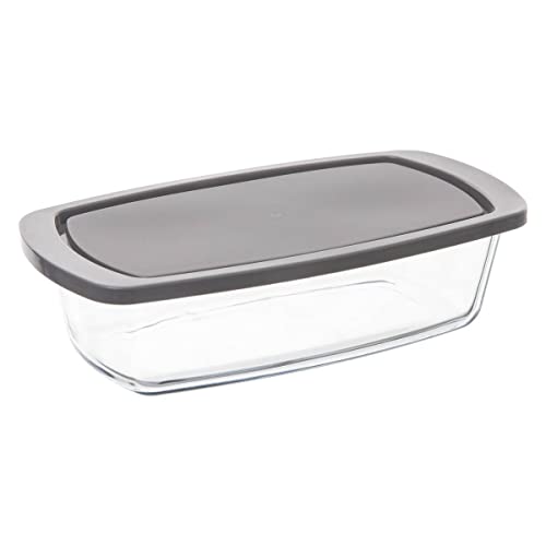 Plat à Cake En Verre Avec Couvercle - 27 X 14 Cm