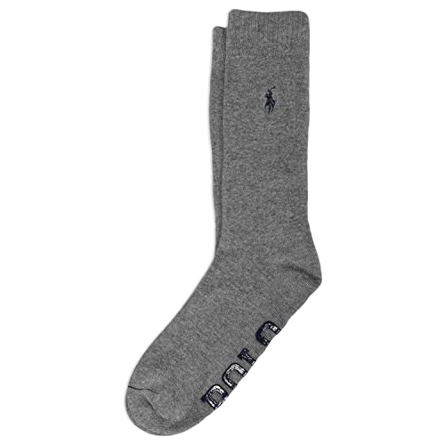 Polo Ralph Lauren Men's Casual Cozy Gripper Lounge Socks-Comfort Cushioning and Non-Slip Technology