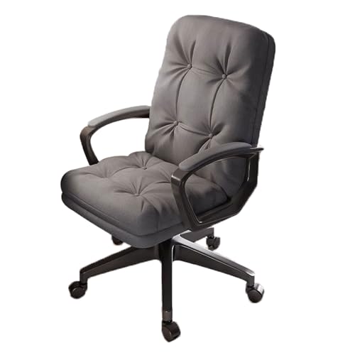OZBME Sillón Gaming Lazy Sofa para Dormitorio, Oficina, Ajustable, Giratorio, para Estudio, Ordenador, con Ruedas, cómodo Brazo reclinable (Negro, 62 x 62 x 100 cm)