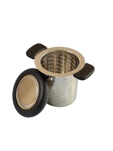 Image of Udyan Tea Perfect Tea Infuser Stainless Steel for Loose Tea | Tea Strainer with Lid & Handle | Fine Mesh Tea Filter | Tea Perfect Tea Infuser for Cup & Mug