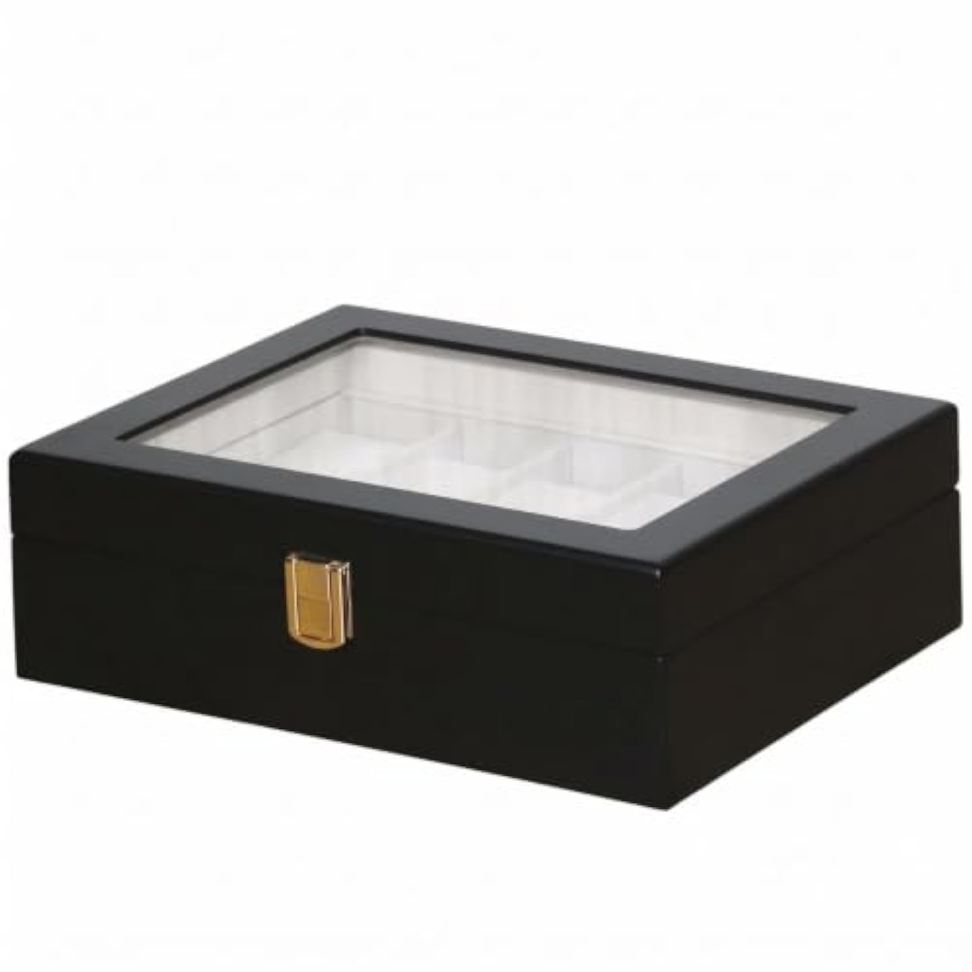 Matte Black Watch Storage Box with 10 Slots