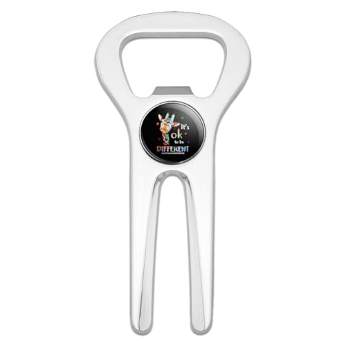 Graphics & More Autism Awareness Giraffe Golf Golfing Divot Repair Tool Bottle Opener