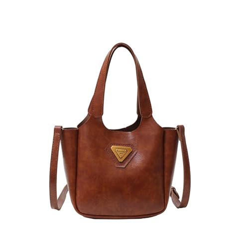 Sac seau pour femme bandoulière rétro style coréen sac à main épaule automne hiver
