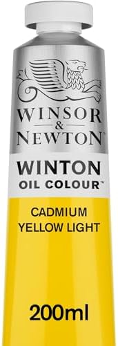 Winsor & Newton Winton Oil Paint Tube, 200ml, Cadmium Yellow Light