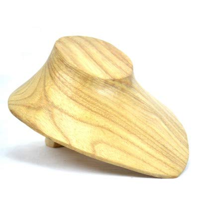Espositore Da 60 Cm In Legno Vintage Nero Per Collane Lunghe, Artigianale E A Filiera Responsabile, Perfetto Per Bolas E Gioielli