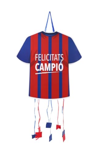 Piñata camiseta azul y roja