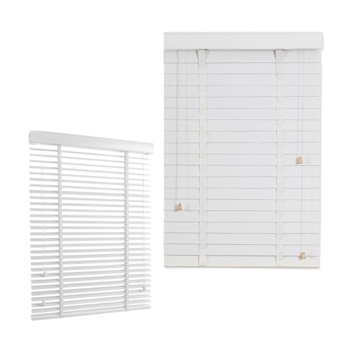 DECAKE Wooden Venetian Blinds, Venetian Blinds for Indoor...