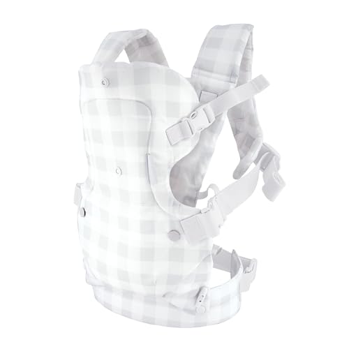 Image of Infantino Flip Advanced 4-in-1 Carrier - Ergonomic, Convertible, face-in and face-Out Front and Back Carry for Newborns and Older Babies 8-32 lbs, Plaid