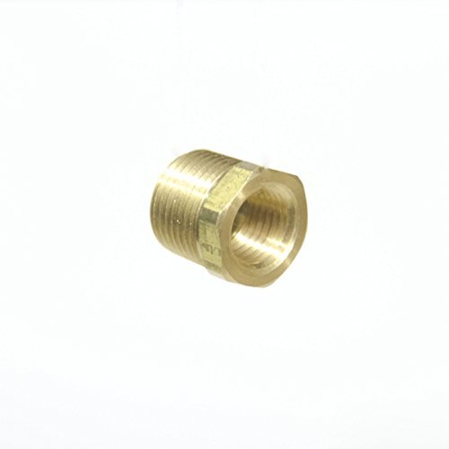 1 Inch To 3/4 Inch NPT Brass Reducer Bushing - Fuel, Air, Water, Gas & Oil Applications