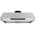 XtremeAir PX10-U30, 30", LED Lights, Baffle Filter W/Grease Drain Tunnel, 1.0mm Non-Magnetic Stainless Steel, Under Cabinet Mount Range Hood