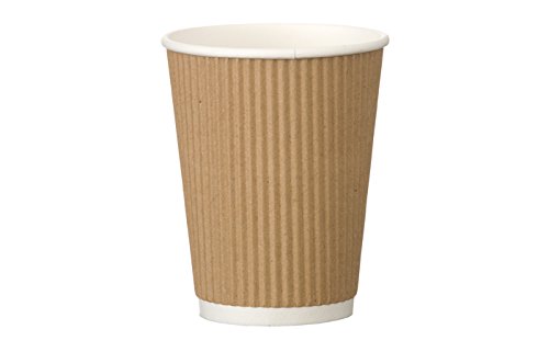 12oz Kraft Ripple Paper Cups