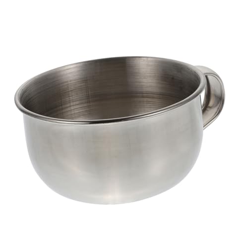 FOYTOKI 1Pieza Afeitar de Inoxidable con Tazón de Afeitar Durable Hombres Simple