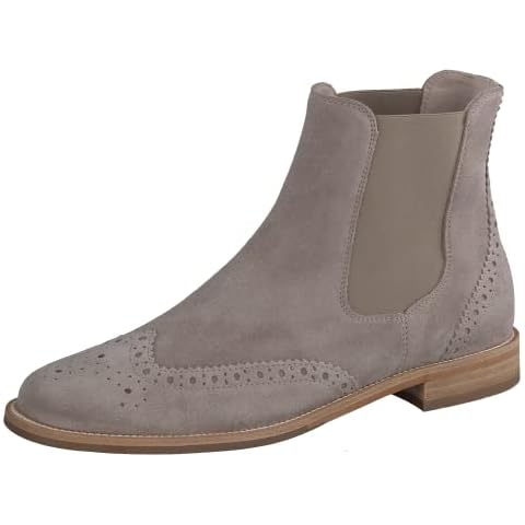 Paul Green Damen, Frauen Chelsea Boots,Schlupfstiefel,Stiefel,Bootee,Booties,halbstiefel,Kurzstiefel,uebergangsschuhe,Grau (Stone),40.5 EU / 7 UK Cover