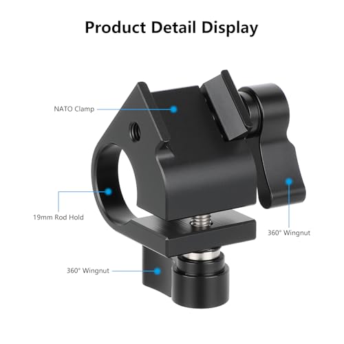 Image of CAMVATE NATO Clamp to 19mm Single Rod Bracket-3970