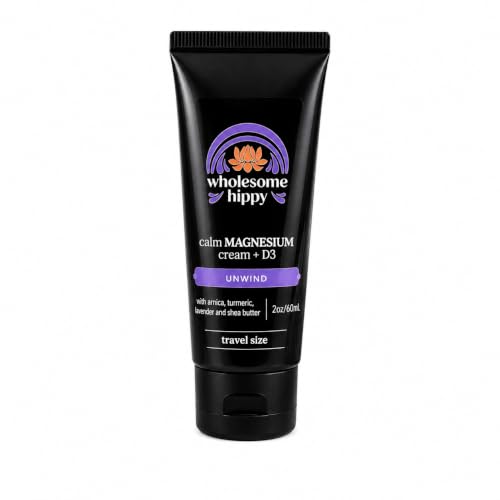 Wholesome Hippy Magnesium Calm Cream (lavender)-Arnica magnesium and shea butter 2 Oz