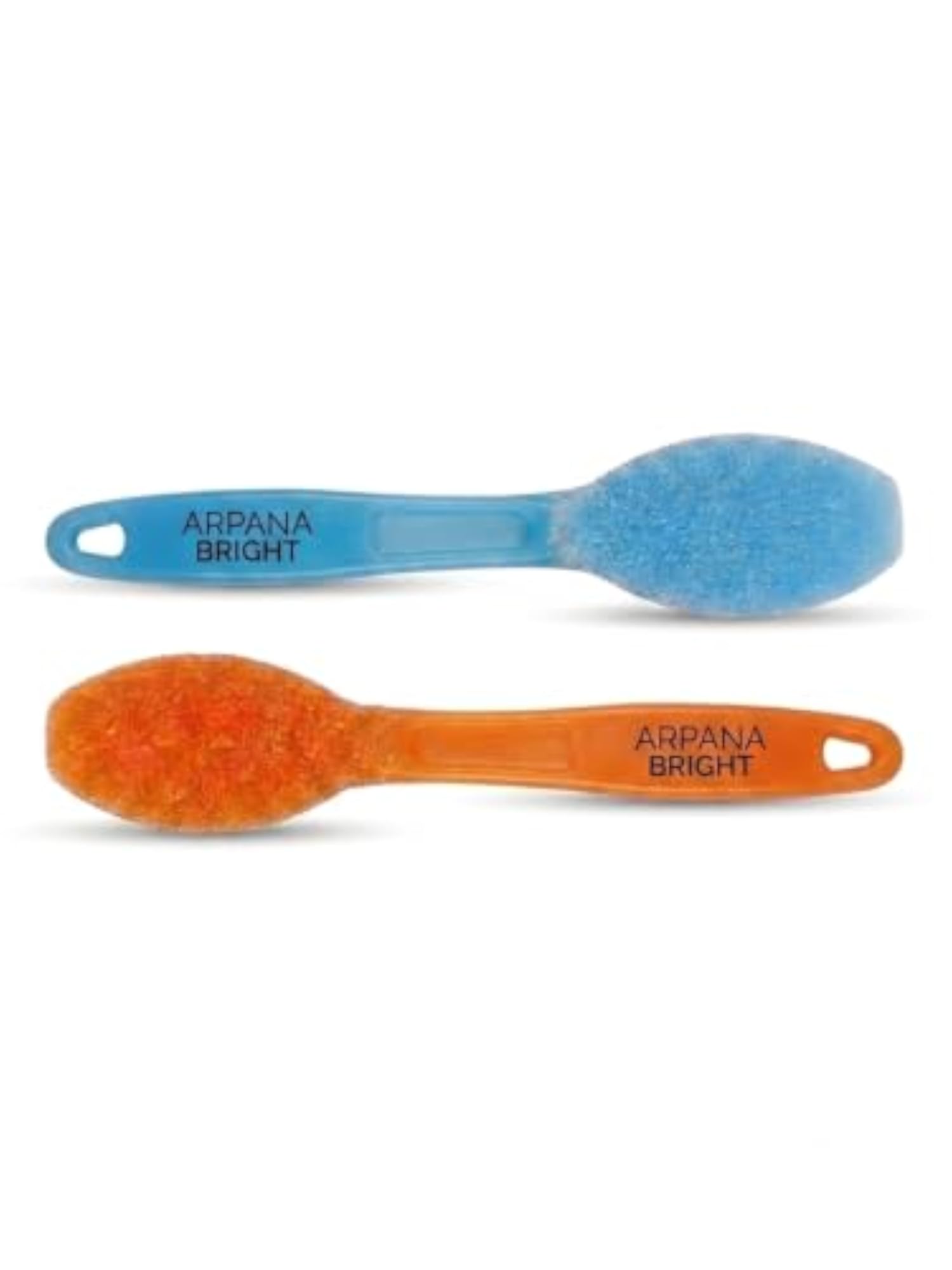 Dual-Sided Foot Scrubber, Pack of 2, Multicolour