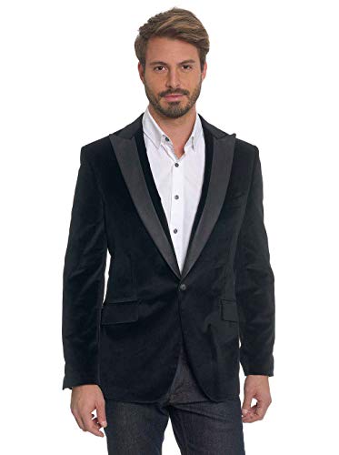 Robert Graham Men's Richter Tailored FIT Woven Sportcoat, Black, 48