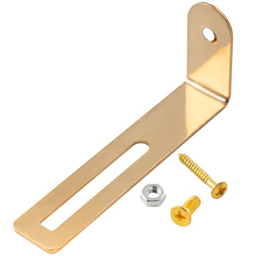 Musiclily Steel Pickguard Bracket Support for Epiphone Les Paul Style Electric Guitar,Gold