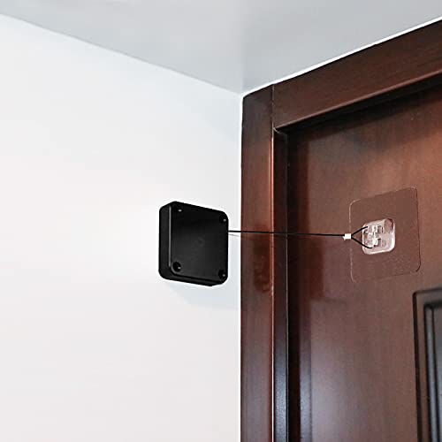 2Pcs Punch-Free Automatic Door Closer Multifunctional Automatically Screen Door Closer Residential Commercial Auto Door Closer With Drawstring Closer Door Retractable For Internal Home Store #TOP3
