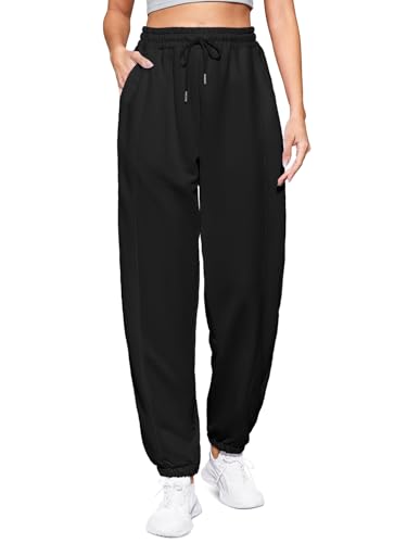 Women's High Waist Baggy Sweatpants Lounge Drawstring Workout Pants with Pockets Sweats for Women Running Joggers3