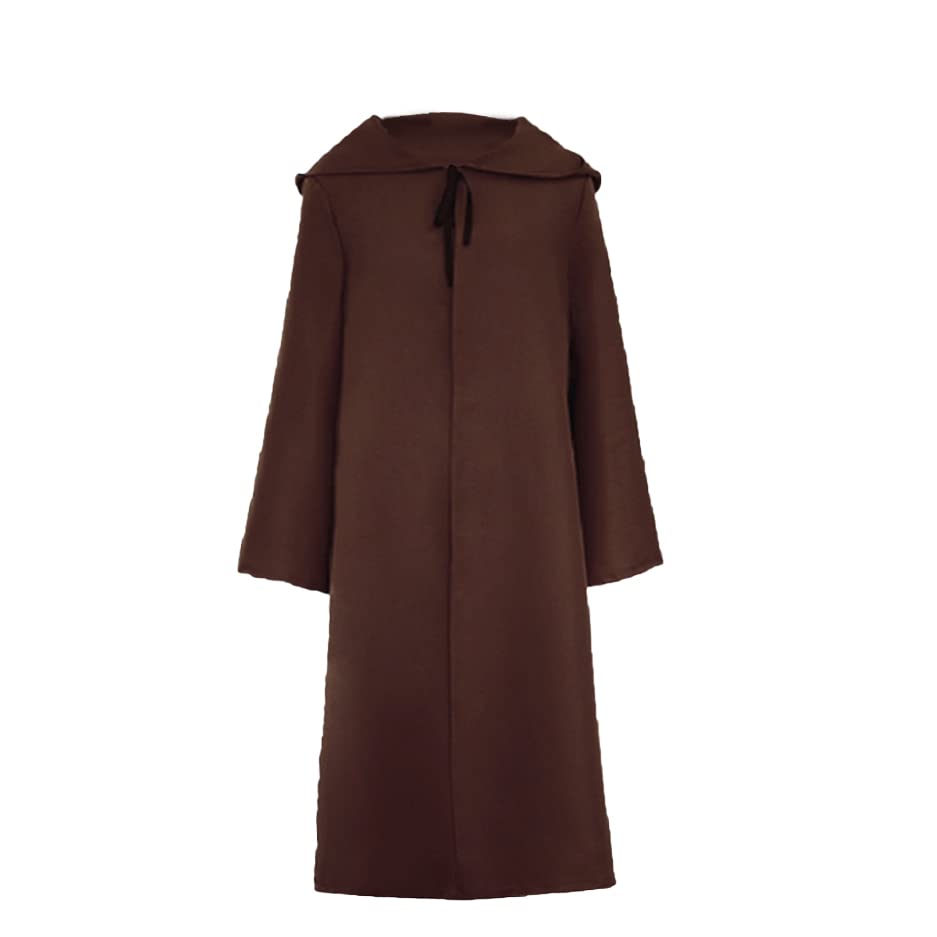 MonteCos Brown Jedi OBI Cosplay Alien Stars Cape for Kids Perfect for Halloween Carnival Theme Parties Dress Up Costume Brown, Brown, 120