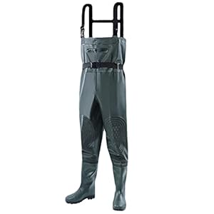 YAMIA1115 Mannen Vliegvissen Waders Jacht Borst Wader Outdoor Ademend Kleding Waden Broek Waterdichte Kleding Overalls Kous Voet Geschikt voor Vissen en Landbouw