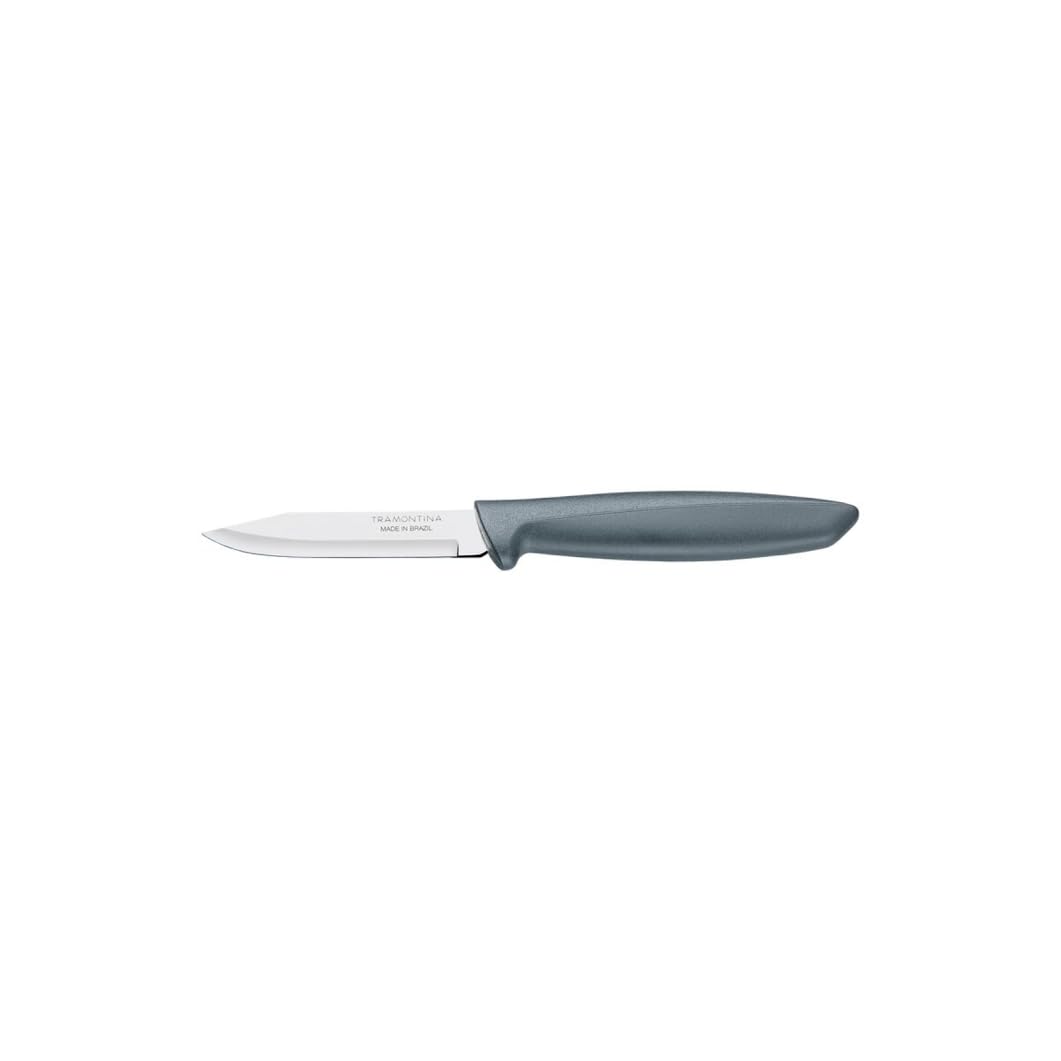 Couteau D'office Professionnel Tramontina 8cm - Lame Acier Chrome Molybdène, Manche Polypropylène Antibactérien - Aiguisé à 15° Pour Une Coupe Précise