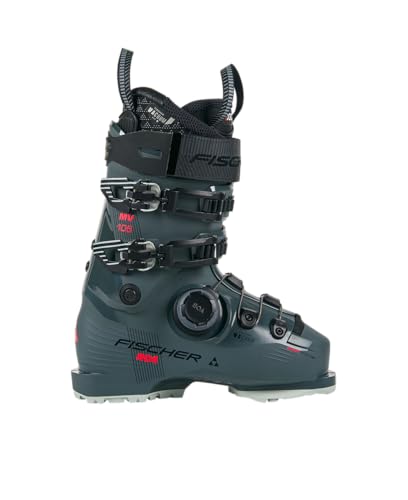 Fischer RC4 105 MV BOA - Botas de esquí alpino para mujer (gris rinoceronte, talla 24.5)