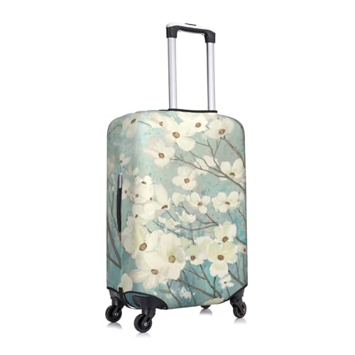 Spring Flower Blossoms Print Suitcase Cover Luggage Protector Washable Elastic Fashionable Travel Gear Cover3