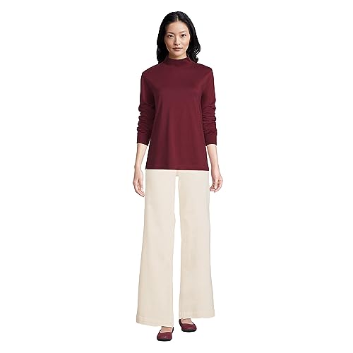 Image of Lands' End Women's Plus Size Long Sleeve Super T Mock