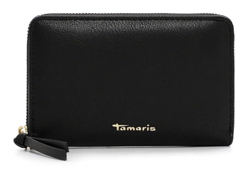 Porte-monnaie Tamaris Gunda noir avec fermeture zippée intégrale