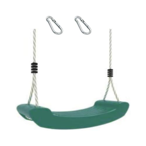 h2i Schaukel aus Kunststoff für Kinder und Kleinkinder | Wetterfester Schaukelsitz Indoor & Outdoor | Höhenverstellbare Seile | Outdoor-Spielzeug für Jungen & Mädchen | dunkel-grün h2i Schaukel aus Kunststoff für Kinder und Kleinkinder | Wetterfester Schaukelsitz Indoor & Outdoor | Höhenverstellbare Seile | Outdoor-Spielzeug für Jungen & Mädchen | dunkel-grün
