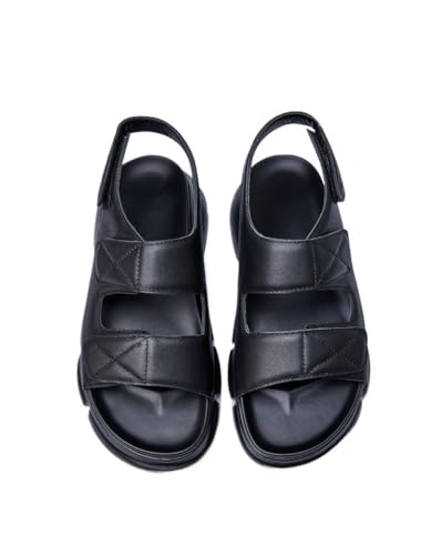 Men's Sandals Genuine Leather Breathable Outerwear Beach Shoes Casual Non-slip Sandals2