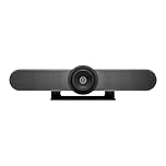 Logitech MeetUp Video Conferencing System, Ultra HD 4K/1080p/720p, 3 Microphones/Adjustable Speakers, Wide Field of View 120°, PC/Mac/Laptop/Macbook/Tablet - Black, 4K