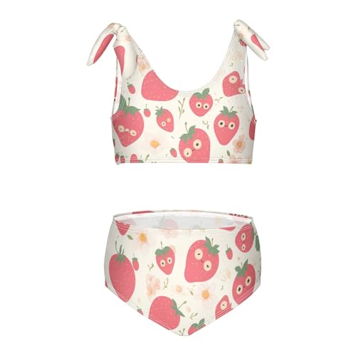 KLL Organic Garden Personalized Strawberry Girls 2 Piece Bikini Sets Quick-Dry Swimming Swimsuit Swimwear - Main Image