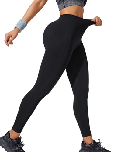 Leggings Deportivos Para Mujer Mallas de Yoga de cintura alta for mujer, ropa deportiva sin costuras, elásticas, for levantamiento de glúteos, pantalones deportivos transpirables Para Entrenamiento, G