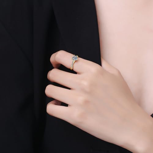 Bague en argent 925 et moissanite le cadeau idéal pour une demande - 5
