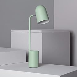 Lamparas De Mesa Verde Agua LEDKIA LIGHTING Lámpara Flexo Escritorio de Metal con Portalápices Waal Verde Celadón