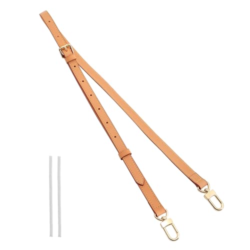 Doxo Vachetta Leather Strap Purse Straps Replacement Crossbody for L V Handbag Shoulder Bag, Width 0.71''/1.8cm, Adjustable Length 40.5''-48.4''(103-123cm),Beeswax