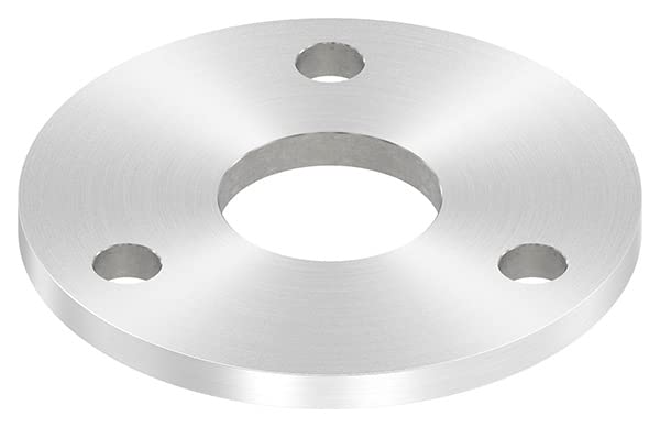 FeNau Ankerplatte Edelstahl V2A 120x8mm - Mit Mittelbohrung 61mm Für Stabile Verankerung