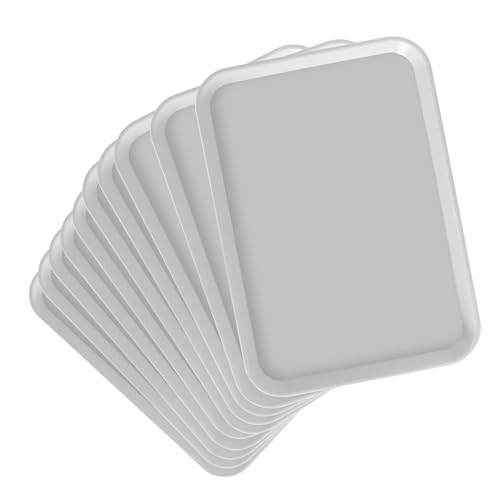 JMU 10 Pcs Gray Dental Procedure Tray Flat Tray Size B 13.25" X 9.75"