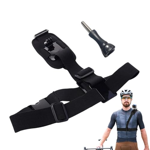 fayarrd Sangle pour appareil photo pour le corps - Support d'épaule très stable avec support réglable pour caméra d'action, stabilisateur réglable,...