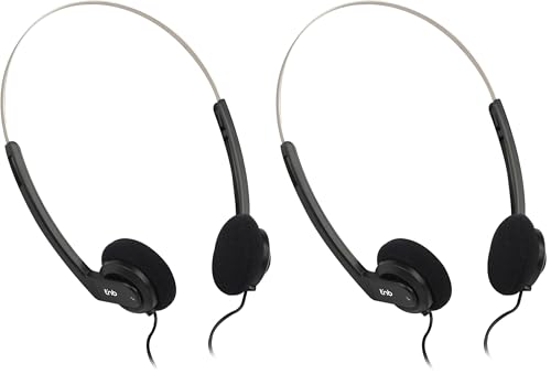 T'nB CS 10 - Auriculares de Diadema Abiertos, Negro (Paquete de 2)