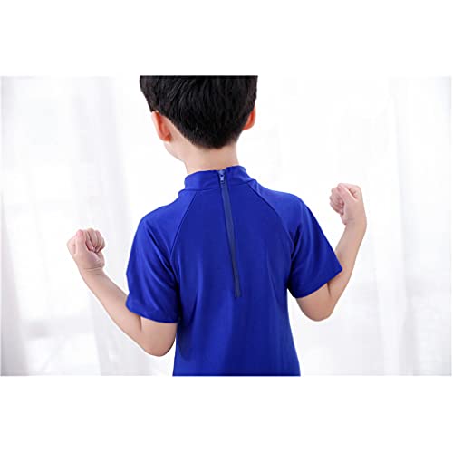 Meina Little Boys Super Hero One Piece Swimsuit Kids Swim Set Short Sleeve Bathing Suit Rashguard Swimwear(Spiderman-B,4-6T) #TOP5