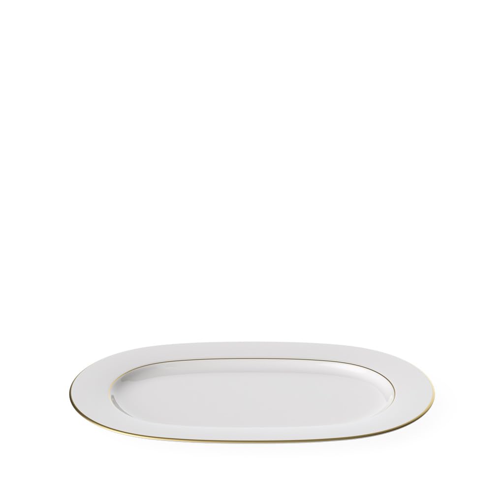Plat ovale Villeroy & Boch Anmut Gold grand format 41 cm cadeau de mariage d'exception