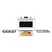SMEG COF01Countertop Combi Oven - Multi-Function Grill, Air Fry, Steam, Bake, Convection, Defrost, and Warm, 10 Cooking Functions - Made In Italy (White)