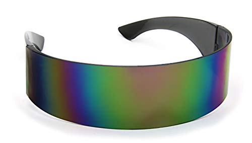 Image of Futuristic Shield Sunglasses Monoblock Cyclops 100% UV400