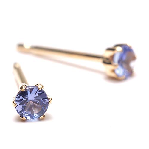 [A.UN jewelry] ZJhsAX18 ^UiCg 3mm ςȂ AM[ ӕʍ 12 a fB[X yK18YG VRLb`tz