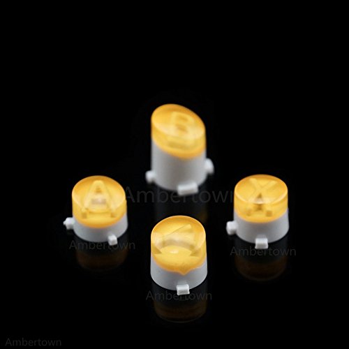 Image of Perfect Part Bullet Buttons ABXY Mod Kit Levers Joystick For Xbox One S Slim Elite Controll Replacement (Clear Yellow)