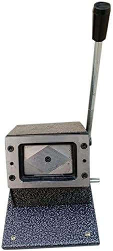 Dotpot Heavy Duty PVC ID Card Die Cutter Full Metal Body Round Corner (Brown)